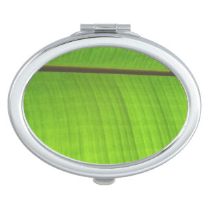 Banana Leaf Close-Up Compact Mirror