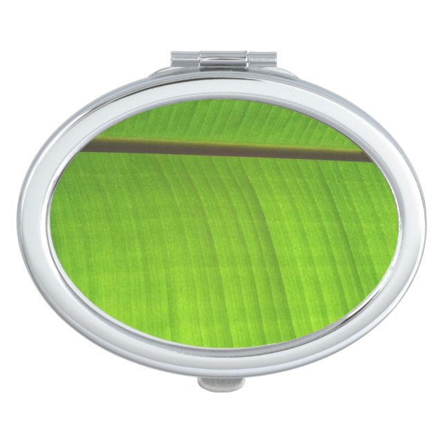 Banana Leaf Close-Up Compact Mirror (Front)
