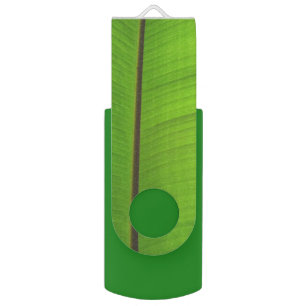 Banana Leaf Close-Up Flash Drive