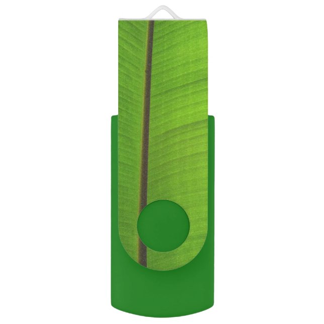 Banana Leaf Close-Up Flash Drive (Front Vertical)