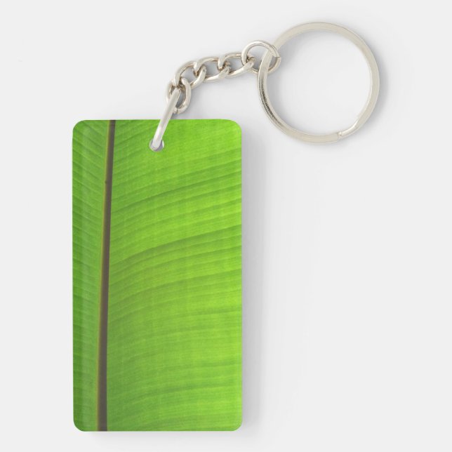 Banana Leaf Close-Up Keychain (Back)