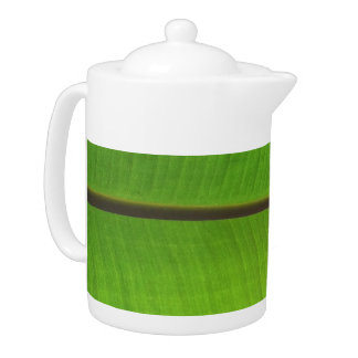 Banana Leaf Close-Up Teapot