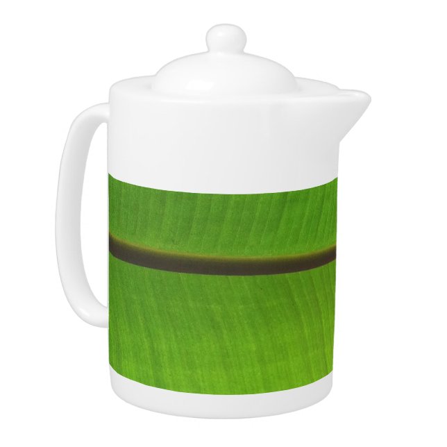 Banana Leaf Close-Up Teapot (Left)