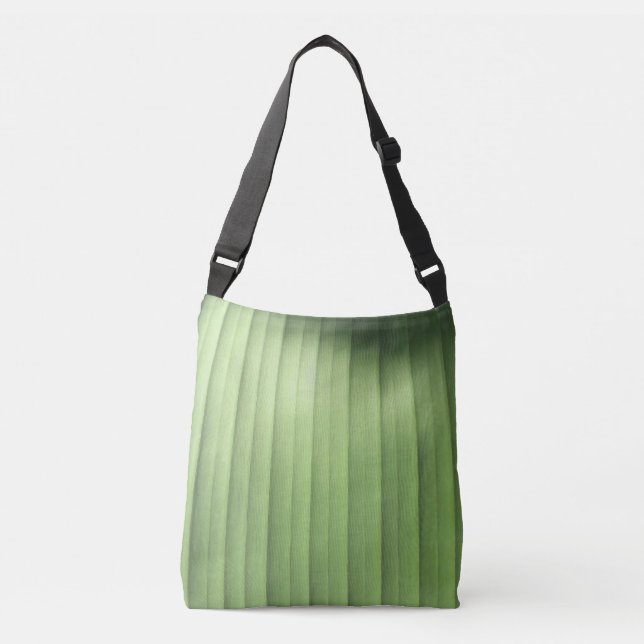 Banana Leaf Closeup Crossbody Bag (Front)