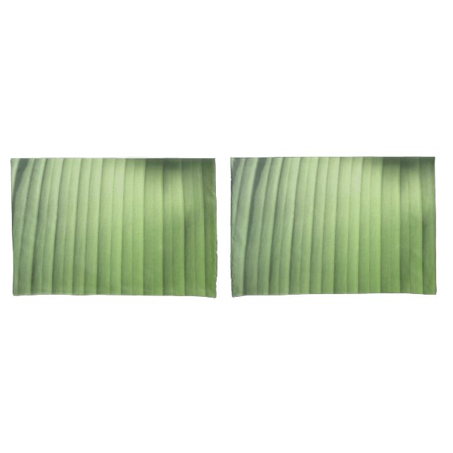 Banana Leaf Closeup Pillow Case (Front-Set)
