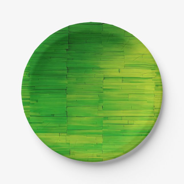 banana leaf design paper plates (Front)