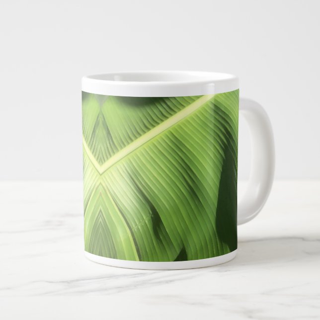 Banana Leaf Giant Coffee Mug (Front Right)