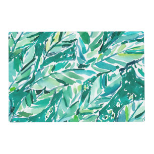 BANANA LEAF JUNGLE Green Tropical Placemat