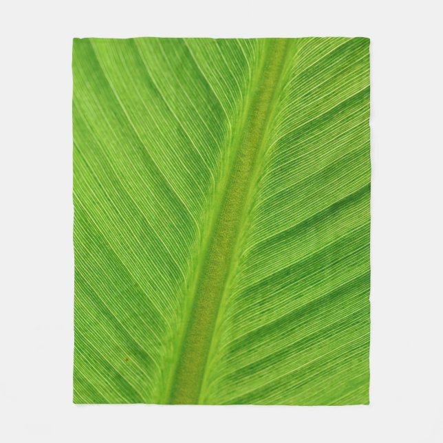 Banana leaf leaf banana fibers fleece blanket (Front)