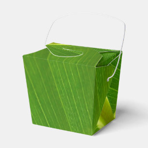 Banana Leaf Macro Favor Boxes
