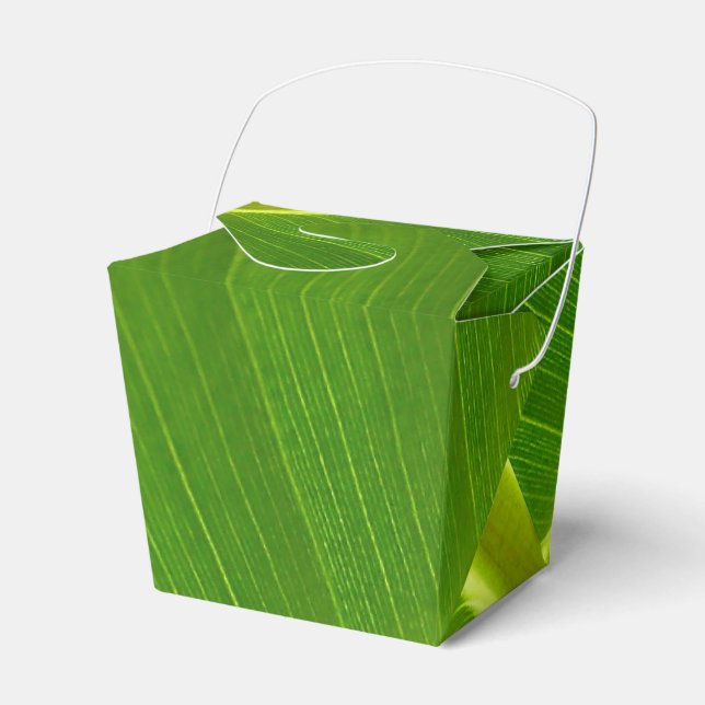 Banana Leaf Macro Favor Boxes (Front Side)