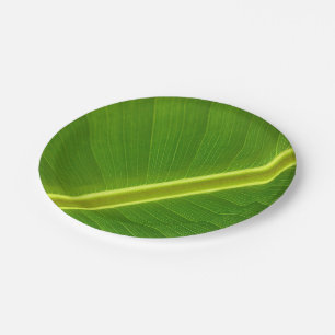 Banana Leaf Macro Paper Plates