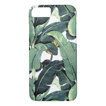 Banana Leaf Palm Tree Iphone Phone Case by RockPaperDove at Zazzle
