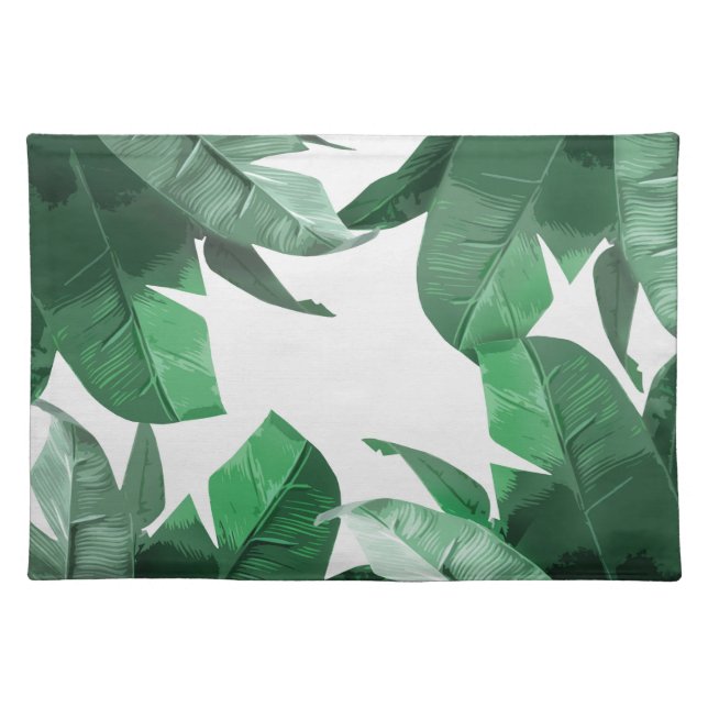 Banana Leaf Print Placemats (Front)