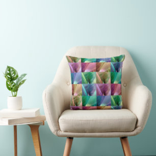 Banana Leaf Quilt Throw Pillow