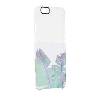 Banana leaf tree palms iridescent clear iPhone 6/6S case