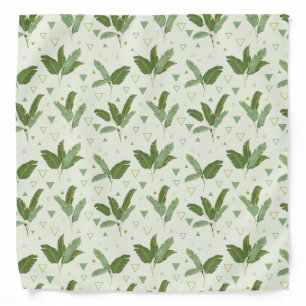 Banana Leaf With Triangles Bandana