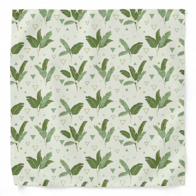 Banana Leaf With Triangles Bandana (Front)