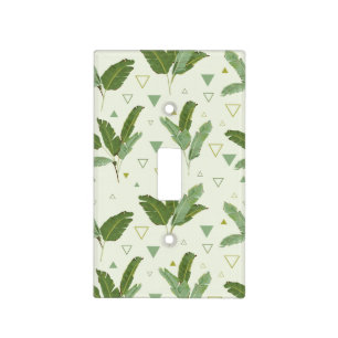 Banana Leaf With Triangles Light Switch Cover