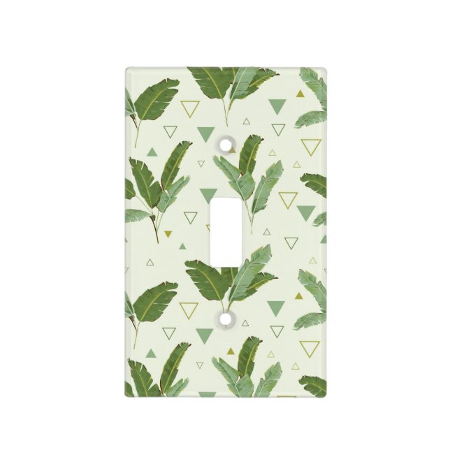 Banana Leaf With Triangles Light Switch Cover (Front)