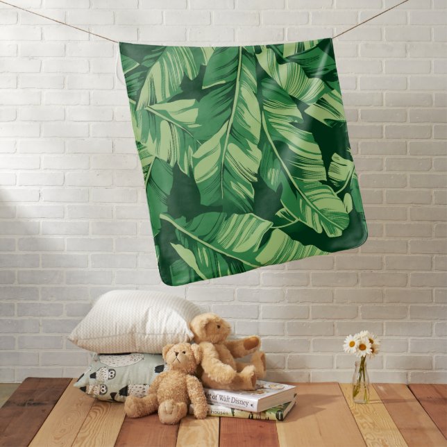 Banana Leaves 2 Baby Blanket (In Situ)