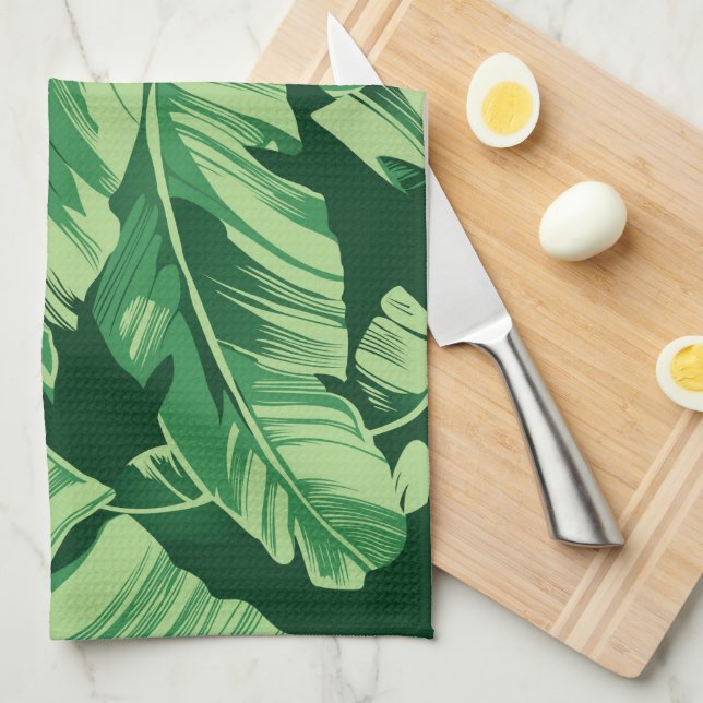 Banana Leaves 2 Kitchen Towel (Quarter Fold)