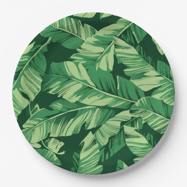 Banana Leaves 2 Paper Plates (Front)