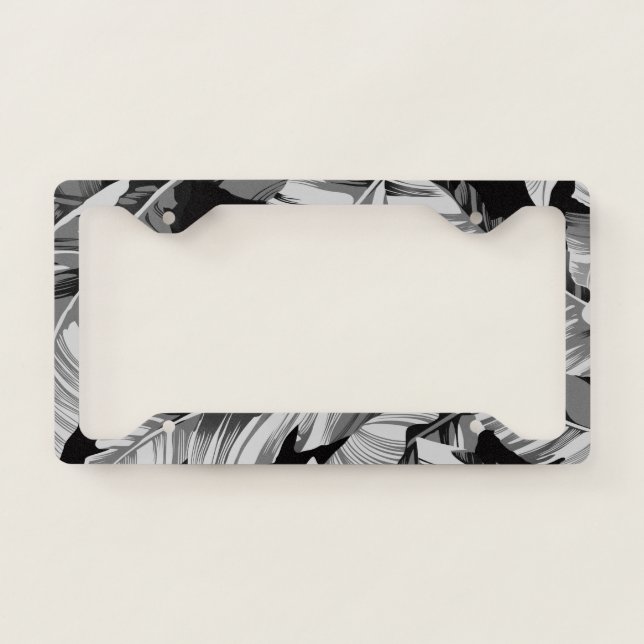 Banana Leaves 3 License Plate Frame (Front)