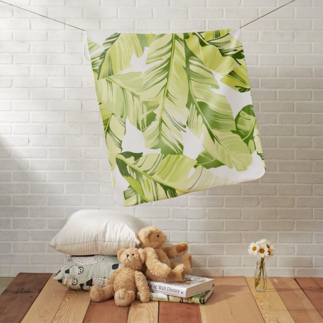 Banana Leaves 4 Baby Blanket (In Situ)