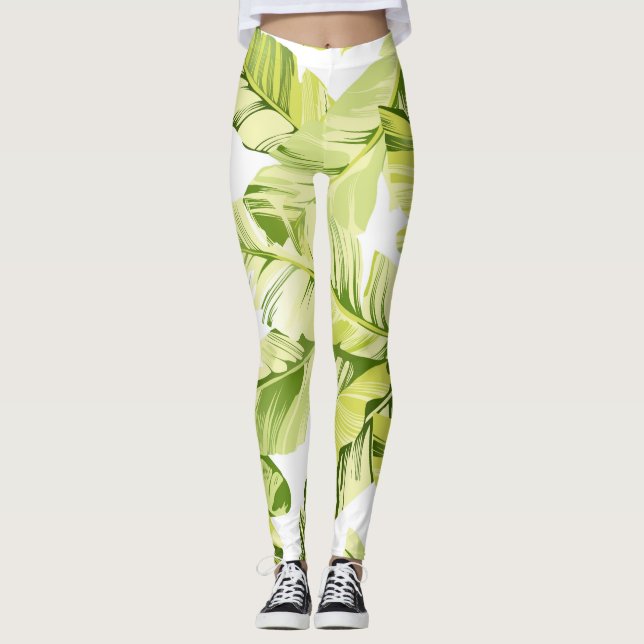 Banana Leaves 4 Leggings (Front)