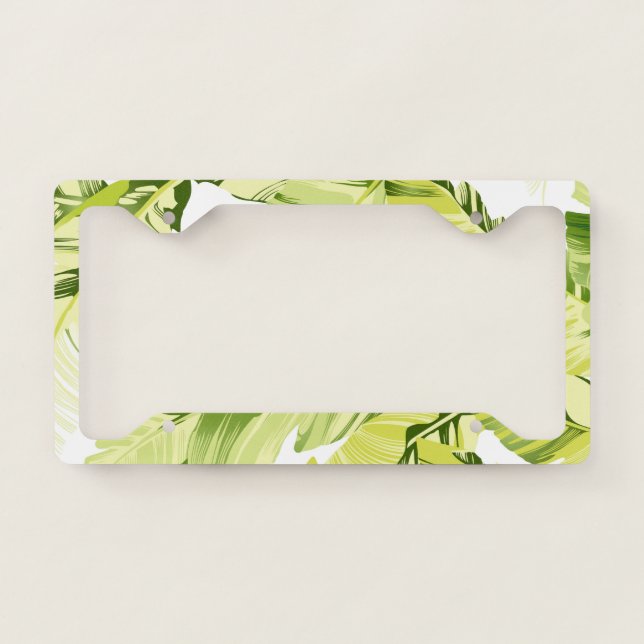 Banana Leaves 4 License Plate Frame (Front)