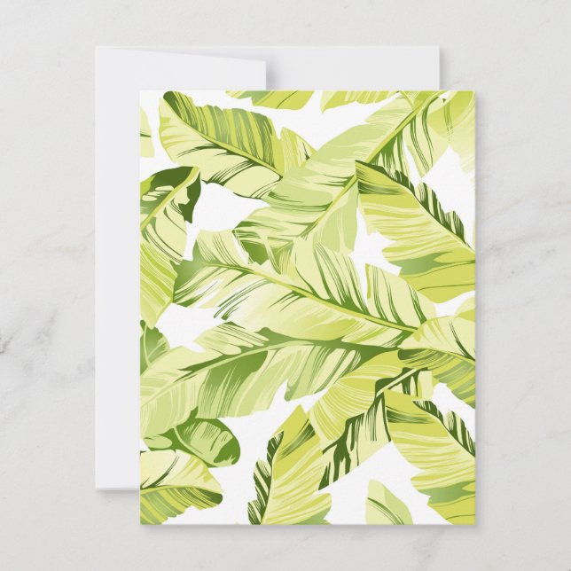 Banana Leaves 4 Note Card (Front)
