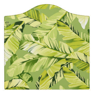 Banana Leaves 5 Door Sign