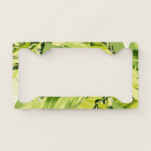 Banana Leaves 5 License Plate Frame