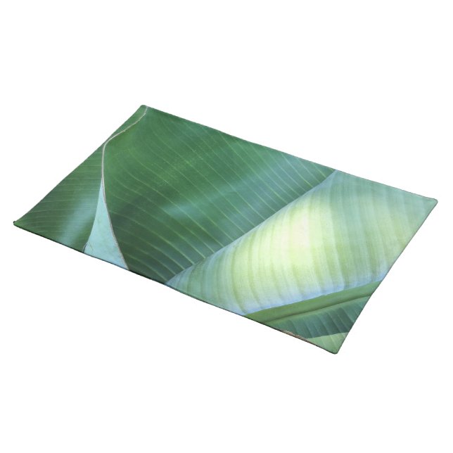 Banana Leaves Abstract 37 Placemat (On Table)