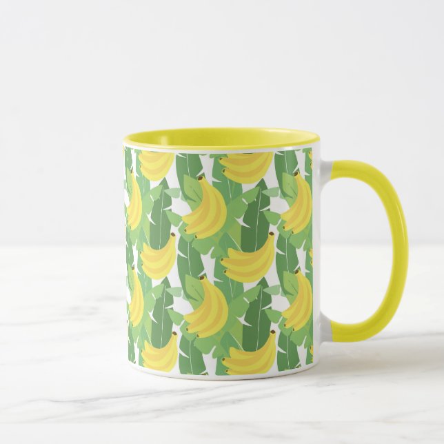 Banana Leaves And Fruit Pattern Mug (Right)