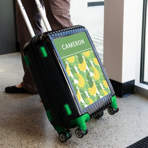 Banana Leaves And Fruit Pattern  Personalize Luggage