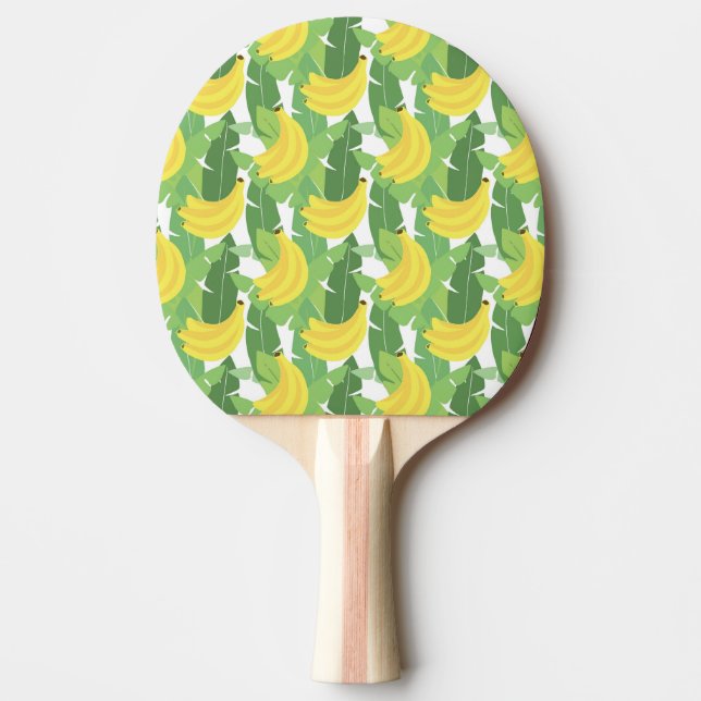 Banana Leaves And Fruit Pattern Ping-Pong Paddle (Front)