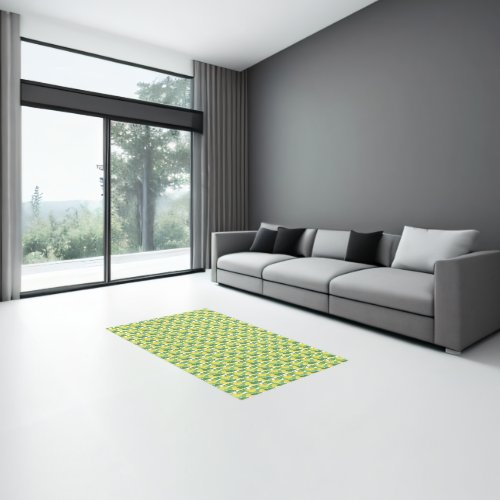 Banana Leaves And Fruit Pattern Rug