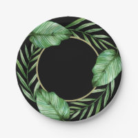 Banana Leaves and Palm Fronds Tropical Theme Party
