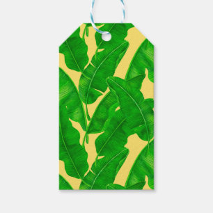 Banana leaves gift tags