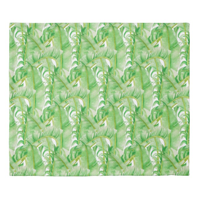 Banana Leaves on a Duvet Cover (Front)