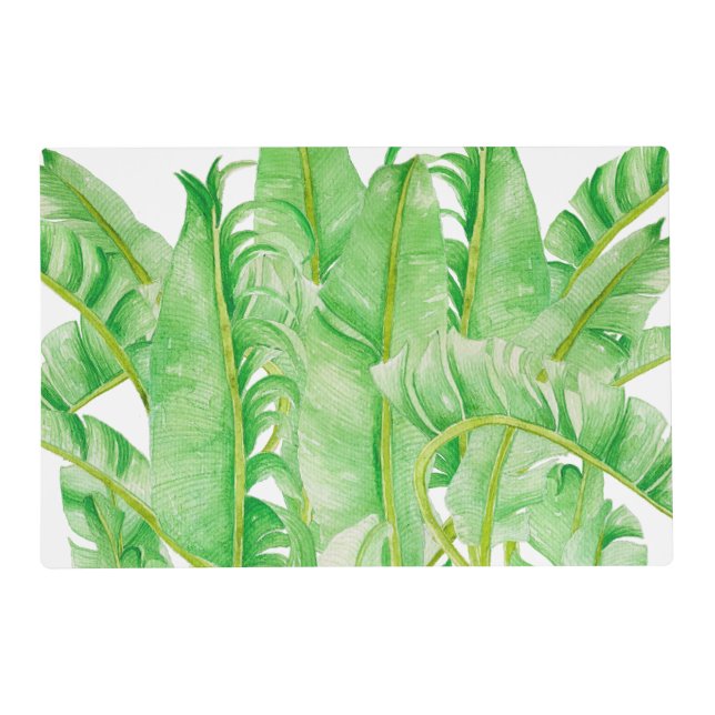 Banana Leaves on a Laminated Placemat (Front)