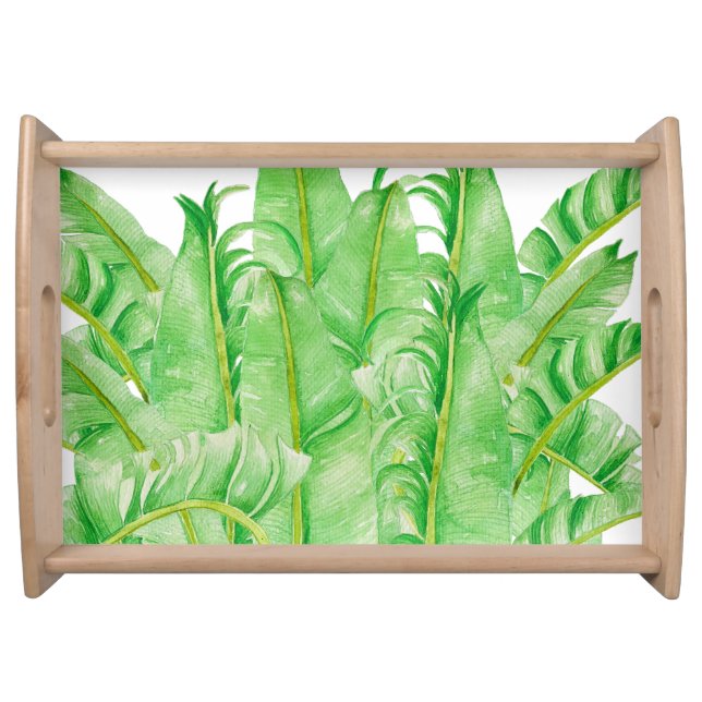 Banana Leaves on a Serving Tray (Front)