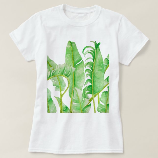 Banana Leaves on a T-Shirt (Design Front)