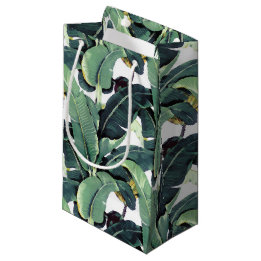 Banana Leaves Palm Tree Tropical Small Gift Bag