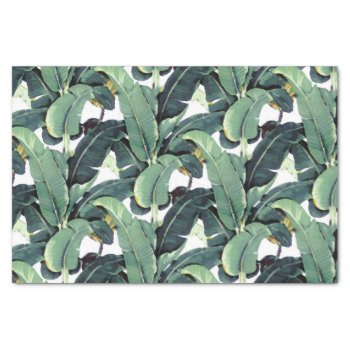 Banana Leaves Palm Tropical 10lb Tissue Paper by RockPaperDove at Zazzle