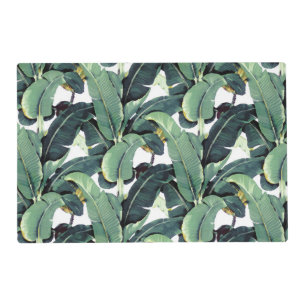 Banana Leaves Palm Tropical Laminated Placemat