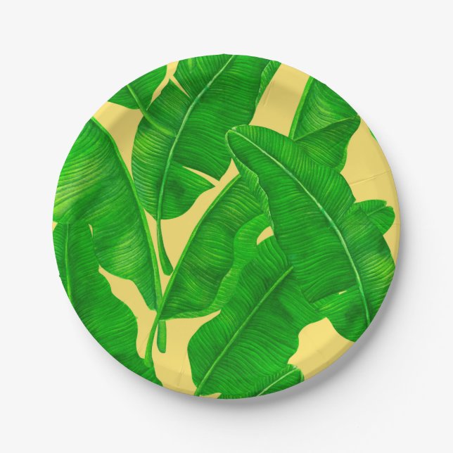 Banana leaves paper plates (Front)
