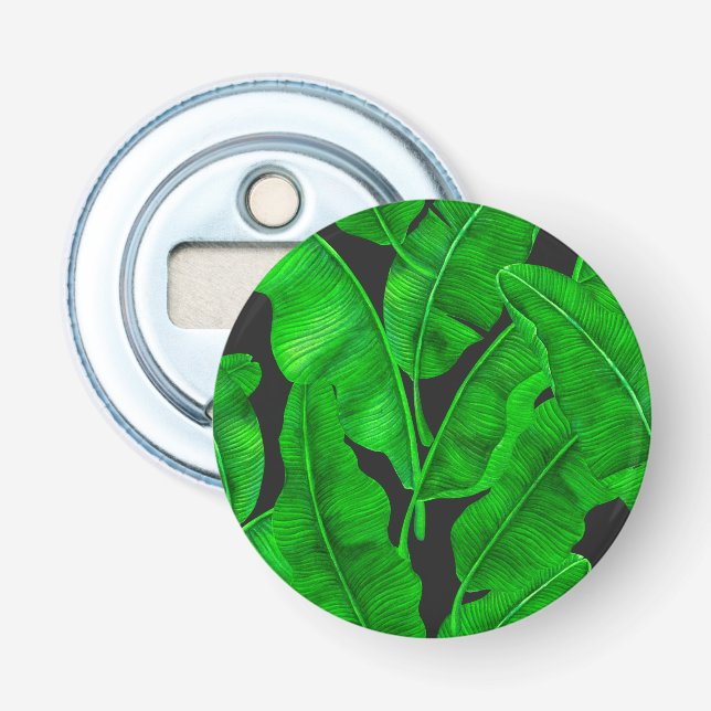 Banana leaves pattern bottle opener (Front)
